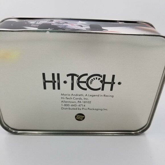 Vintage Hi-Tech Mario Andretti Legend Racing Card Set Limited Ed Tin New - Picture 6 of 7